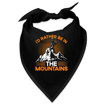Rucksacktourismus Draußen Fernweh Geschenk - Bandana - Schwarz - Vorne