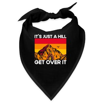 Draußen Fernweh Wandern Geschenk - Bandana - Schwarz - Vorne