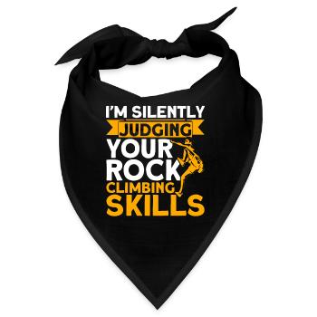 Ich beurteile deine Kletterfähigkeiten Felskletter - Bandana - Schwarz - Vorne