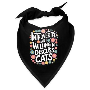 Introvertierter asozialer introvertierter - Bandana - Schwarz - Vorne
