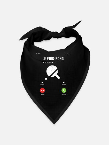 Le Ping Pong m'appelle il faut que j'y aille - Bandana - noir