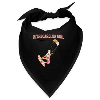 Kitesurfen Kiteboarding Kite Kiten - Bandana - Schwarz - Vorne