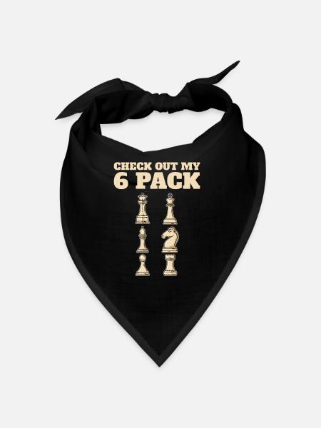 Chess chess piece - Bandana - black - Front