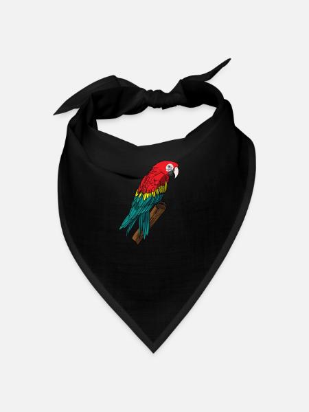 Perroquet - Bandana - noir - Devant