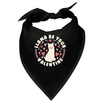 Valentinstag Valentines Day - Bandana - Schwarz - Vorne