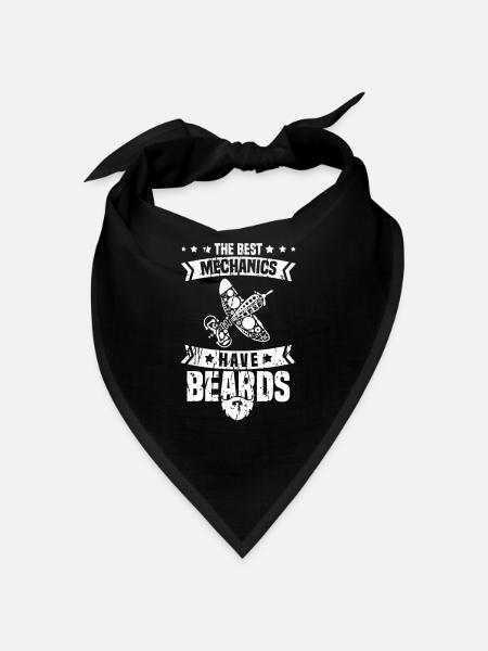 Aircraft Mechanic Aircraft Technician - Bandana - black - Front