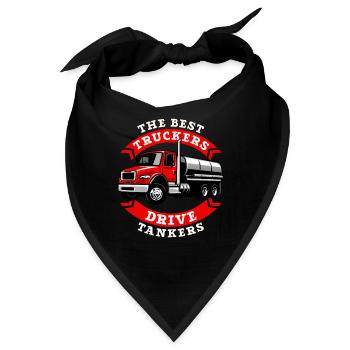 LKW Fahrer Lastwagenfahrer Fernfahrer Trucker - Bandana - Schwarz - Vorne