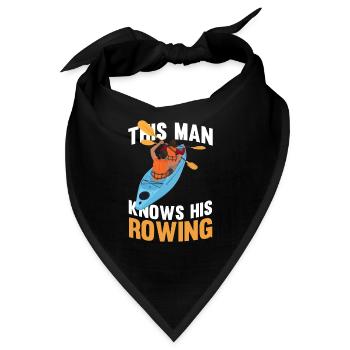 Rudersport Ruderer Ruderboot Rudern - Bandana - Schwarz - Vorne