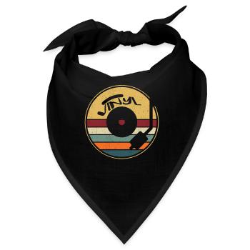 Vinyl LP Schallplatte Plattensammler - Bandana - Schwarz - Vorne