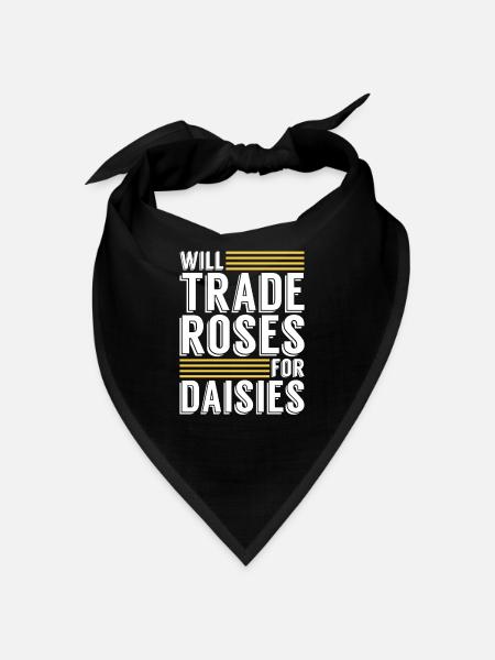 Hobby Gardener Gardener Goose Flower - Bandana - black - Front