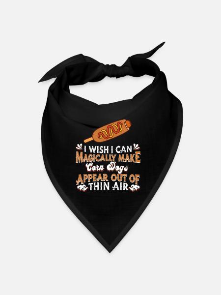Corn dog - Bandana - black - Front