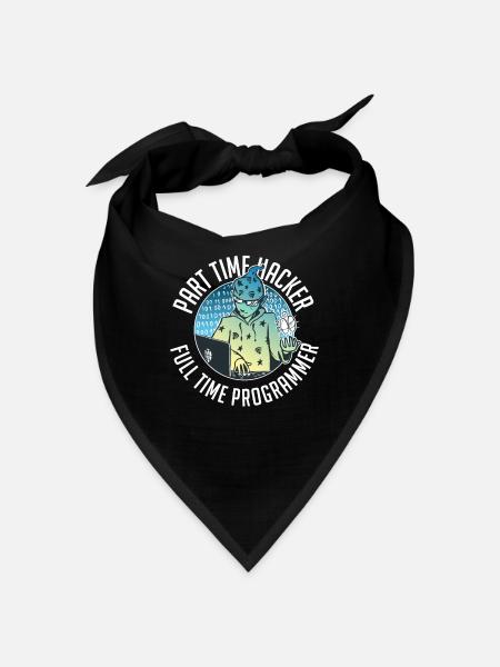 Programmer Coder Software Developer - Bandana - black - Front