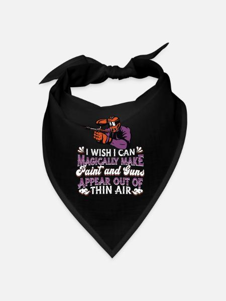 Paintball - Bandana - black - Front
