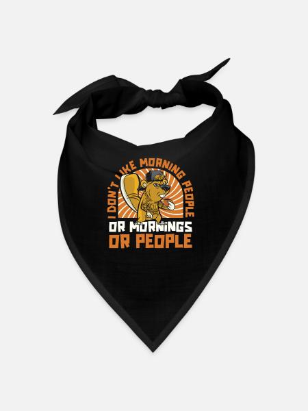 Biber - Bandana - Schwarz - Vorne