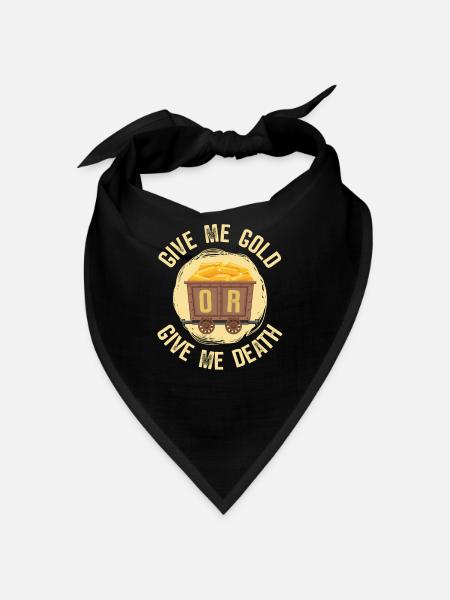 Gold Mining Gold Mine - Bandana - black - Front
