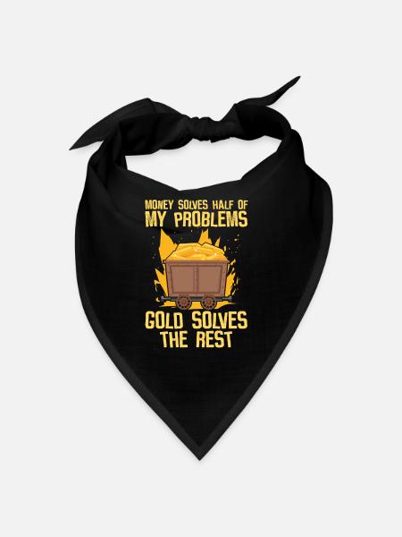 Gold Mining Gold Mine - Bandana - black - Front