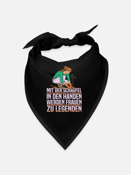 Garten Hobbygärtner Pflanzen Blumen Gärtner - Bandana - Schwarz - Vorne