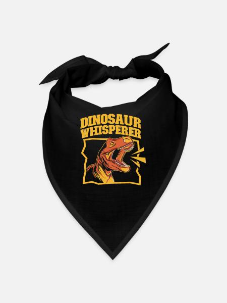 Dinosaurier Dino Paläonthologe - Bandana - Schwarz - Vorne