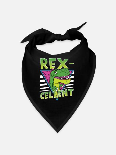 Dinosaurier Dino Paläonthologe - Bandana - Schwarz - Vorne