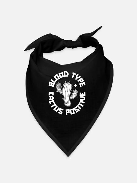 Cactus shrub Cacti prickly garden gardener - Bandana - black - Front