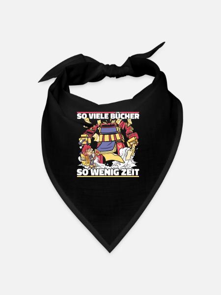 Bookworm Bookworm Book Reading - Bandana - black - Front