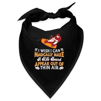 Kitesurfen Kiteboarding Kite Kiten - Bandana - Schwarz - Vorne