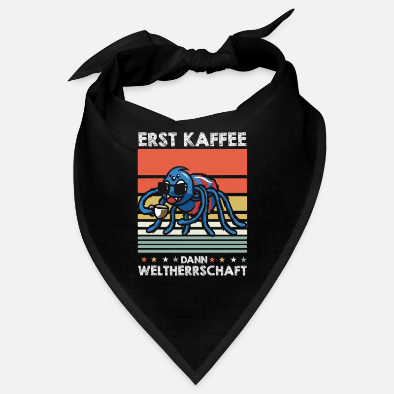 Spinne Kaffee-Sonnenbrille Bandana