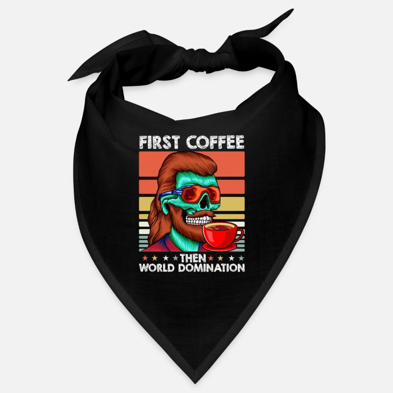 Vokuhila Skull Coffee Bandana