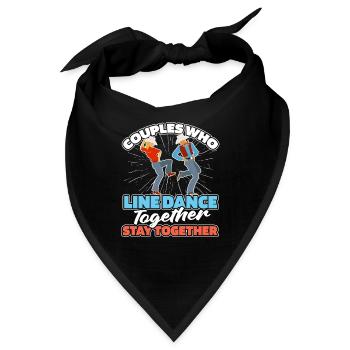 Line Dance Paar - Bandana - Schwarz - Vorne