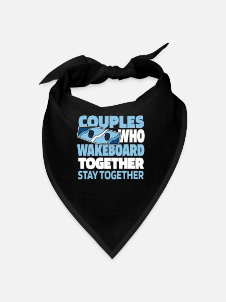 Wakeboard Wakeboarder Paar - Bandana - Schwarz - Vorne