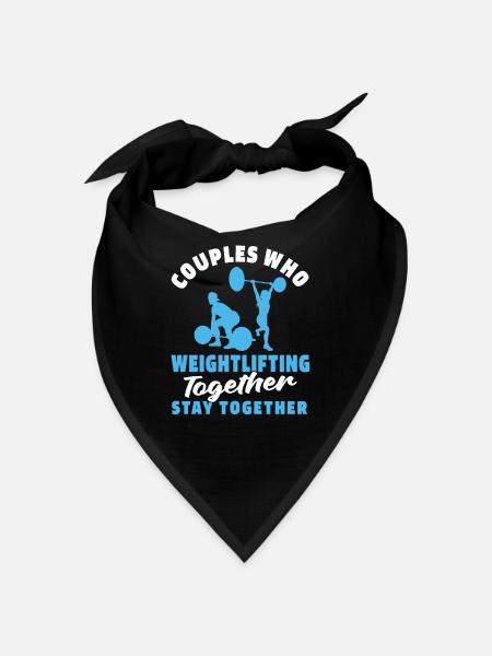 Gewichtheben Gewichtheber Paar - Bandana - Schwarz