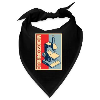 Biologie Biologe Mikroskop - Bandana - Schwarz - Vorne