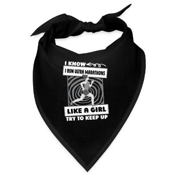 Ultramarathon Mädchen - Bandana - Schwarz - Vorne