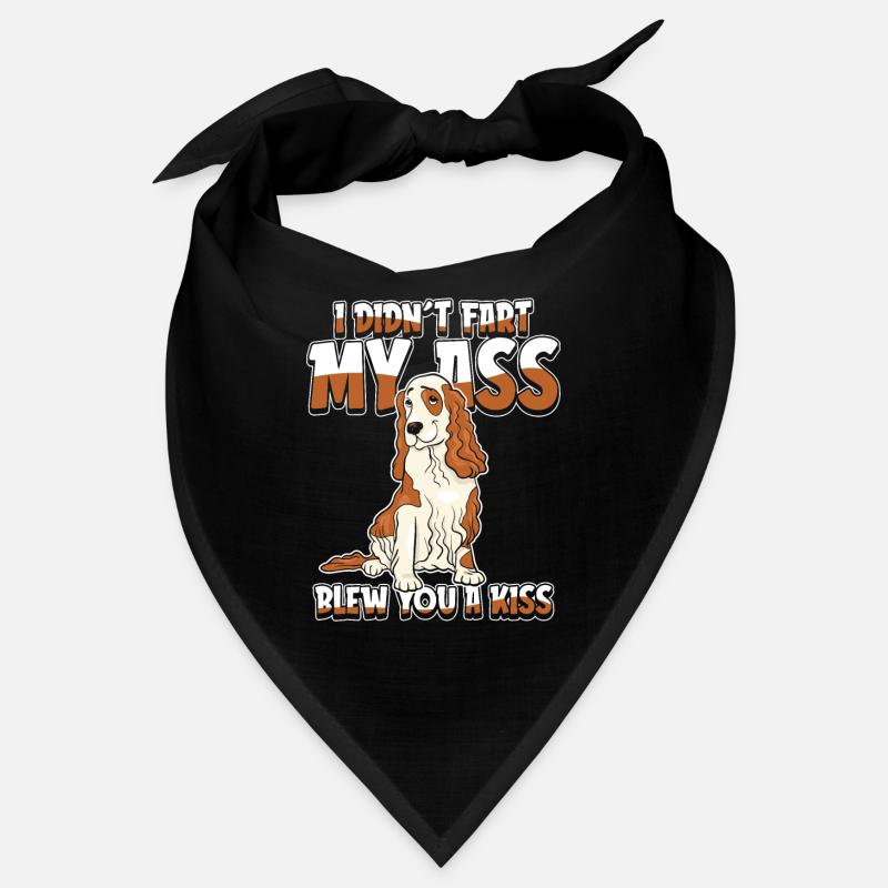 Cocker Spaniel Humor - Bandana - black