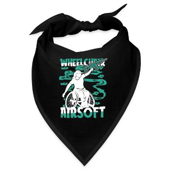 Airsoft Rollstuhl - Bandana - Schwarz - Vorne