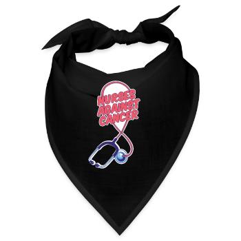 Krankenschwester Stethoskop - Bandana - Schwarz - Vorne