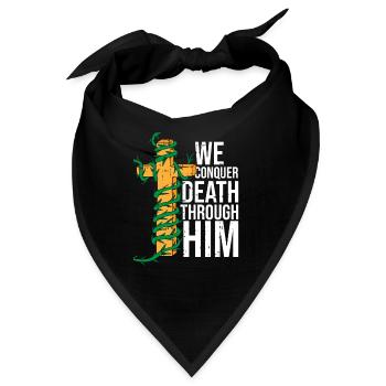 Christ Christentum Tod - Bandana - Schwarz - Vorne
