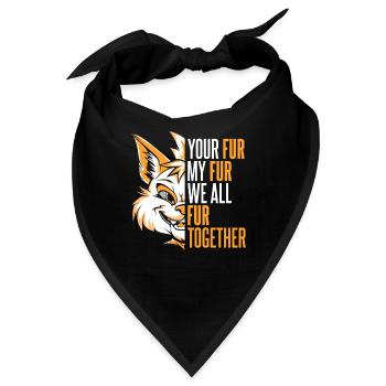 Furry Fandom Fursuits - Bandana - Schwarz - Vorne