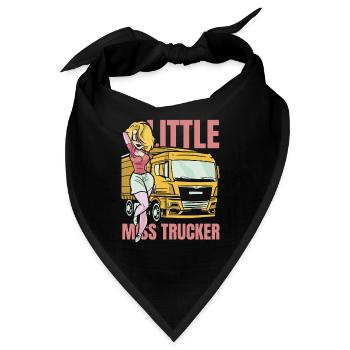 Lkw Fahrerin Truckerin Lastwagenfahrerin - Bandana - Schwarz - Vorne