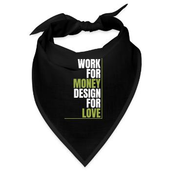 Web Entwickler Webdeveloper Liebe - Bandana - Schwarz - Vorne