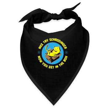 Physik Phyiker Quantenphysik - Bandana - Schwarz - Vorne