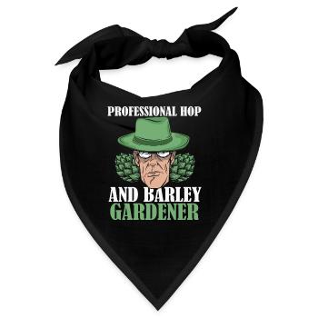 Hobbygärtner Garten Gartenbier - Bandana - Schwarz - Vorne