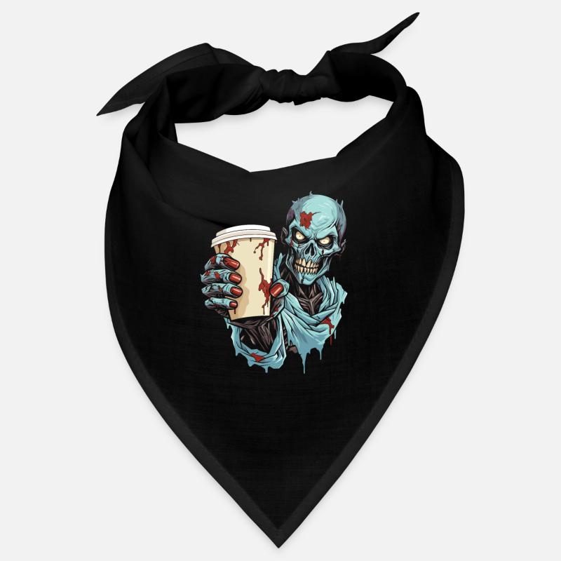 Coffee Cafe Halloween Zombie Bandana