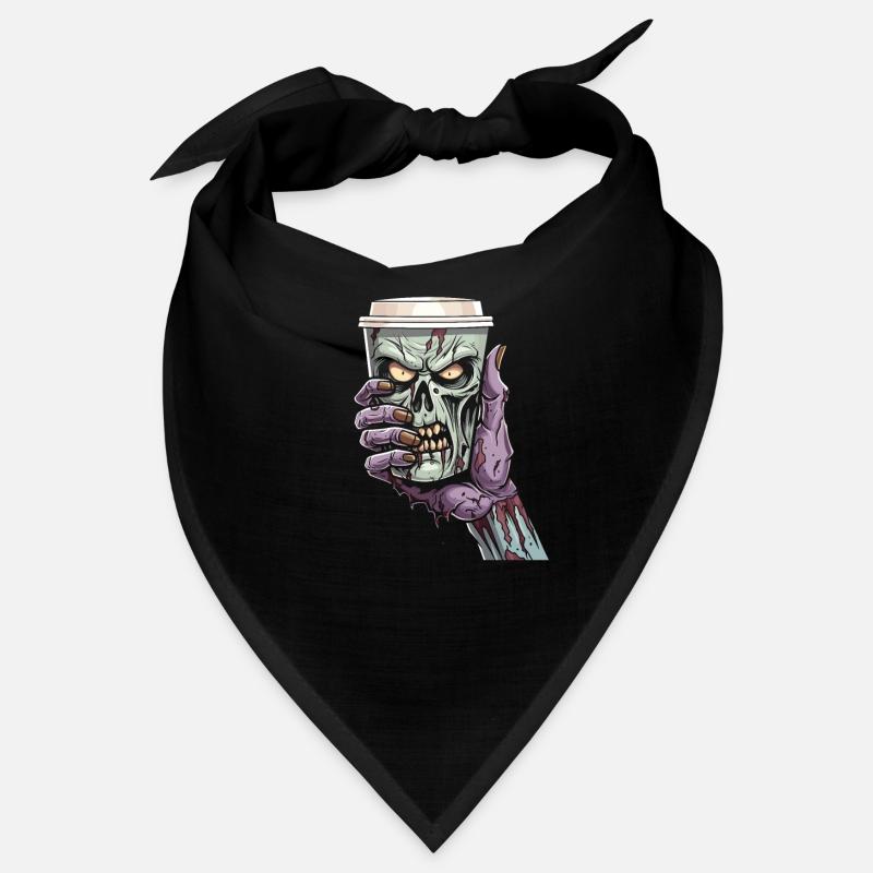 Coffee Cafe Halloween Zombie Hand Bandana