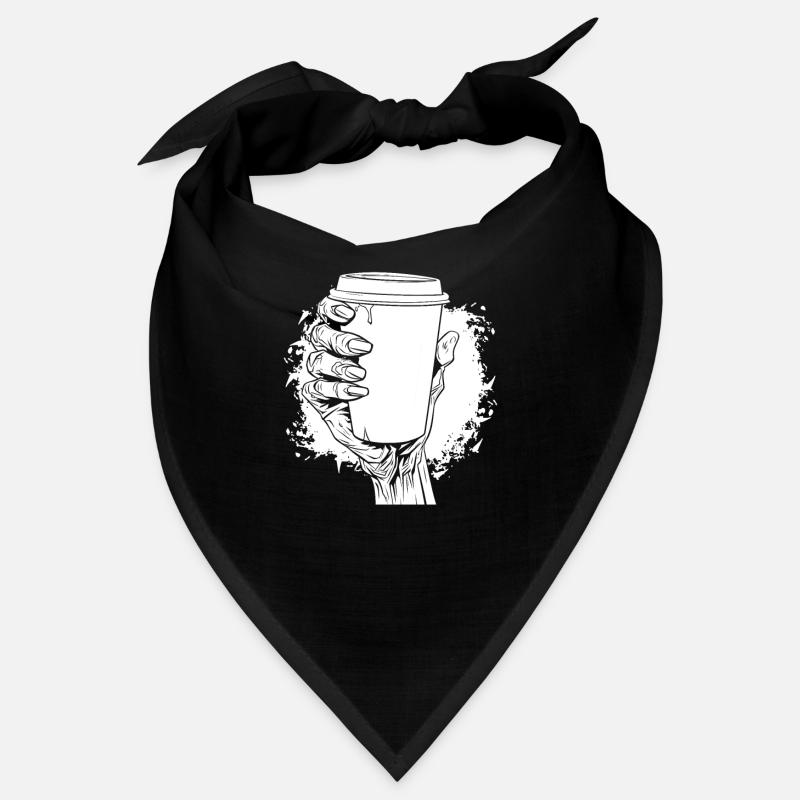 Kaffee Cafe Halloween Zombie Hand Bandana