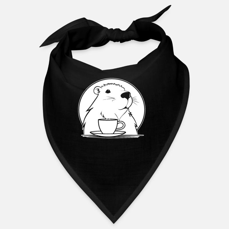 Capybara Wasserschwein Kaffee Bandana