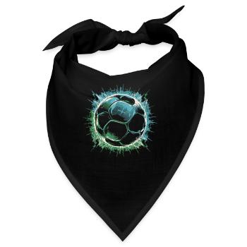 Fußball Fußballer - Bandana - Schwarz - Vorne