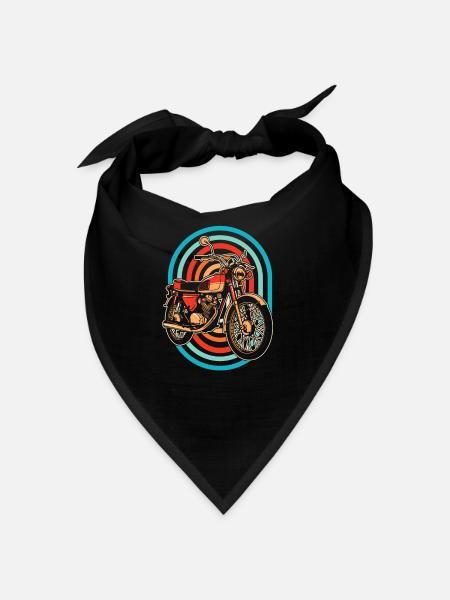 Moto Motard Motard - Bandana - noir - Devant