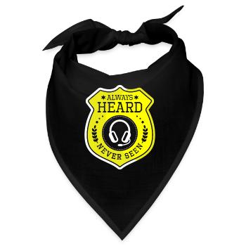 Notruf Leitstelle Einsatzzentrale - Bandana - Schwarz - Vorne
