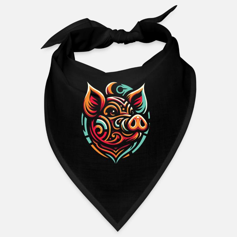 Schwein Schweinebauer Moon Phases Bandana